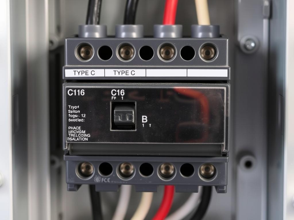 Wyłącznik nadprądowy typu C do instalacji 3-fazowej płyty indukcyjnej Wyłącznik nadprądowy typu C do instalacji 3-fazowej płyty indukcyjnej
